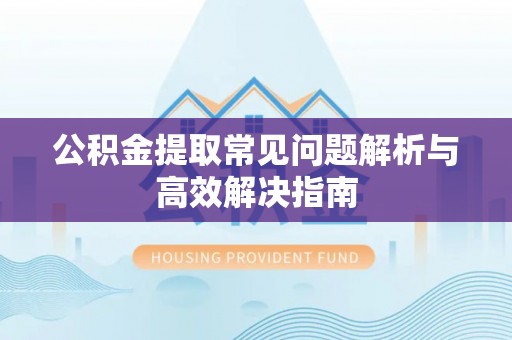 大祥公积金提取常见问题解析与高效解决指南
