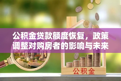 大祥公积金贷款额度恢复，政策调整对购房者的影响与未来展望